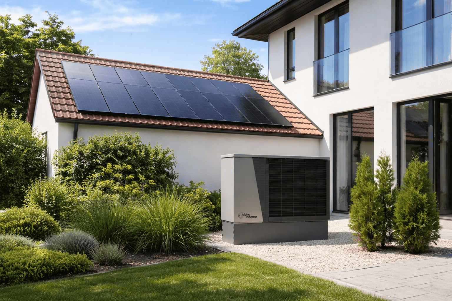 Solar panels and air source heat pump installation in Reading Berkshire